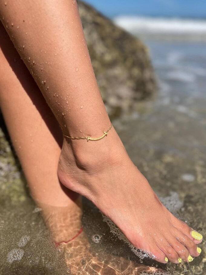 screw 】 316L hawaiian Tbar anklet #a08 | rani
