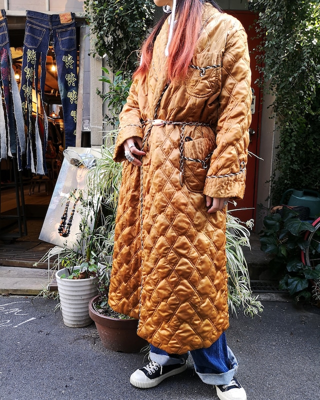 vtg quilting Chinese gown