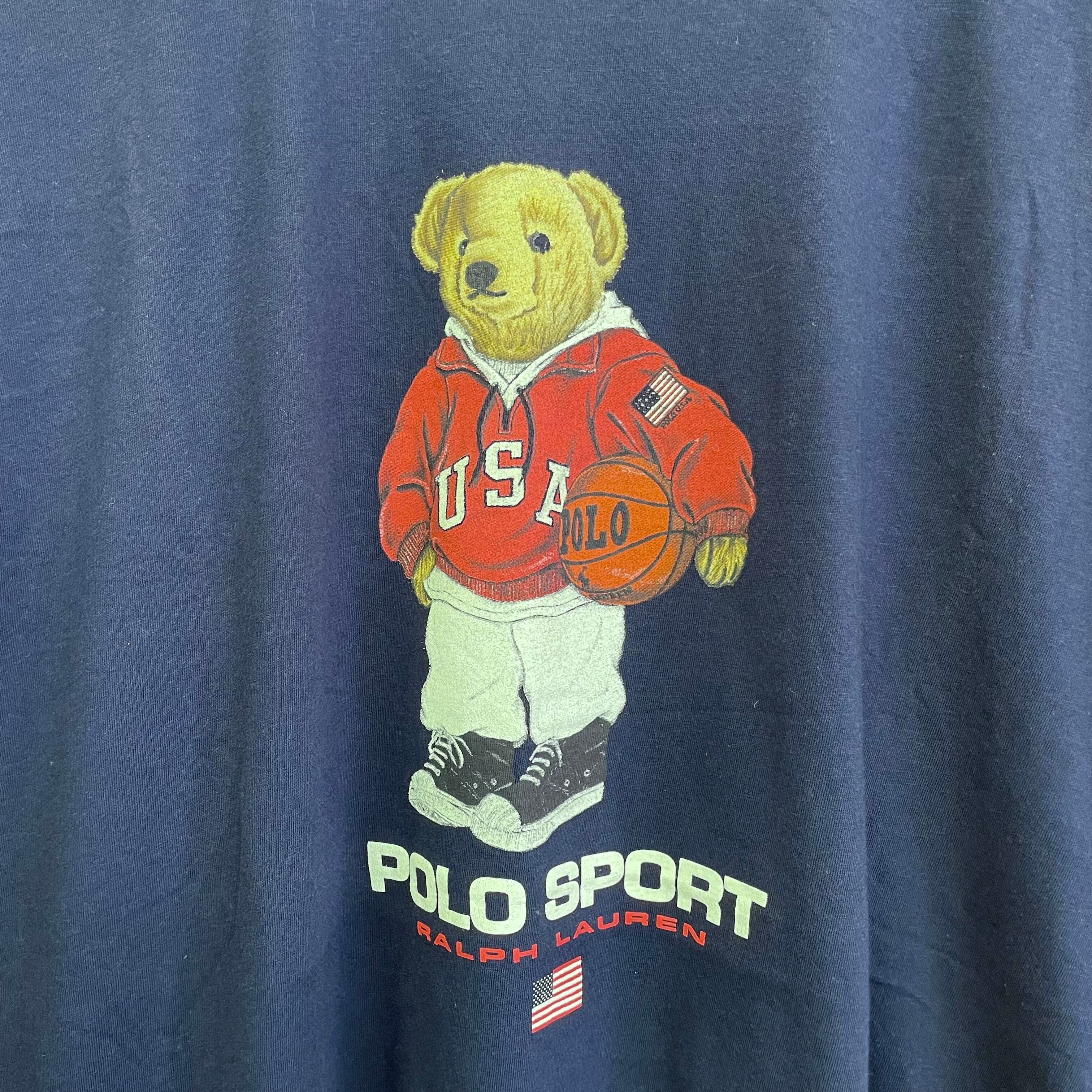 90s polo ポロベア bear ラルフローレン sport xl