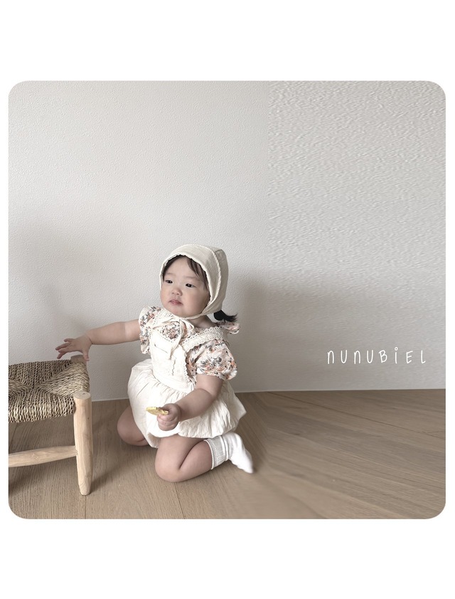 〘予約〙nunubiel / milga romper & bonnet