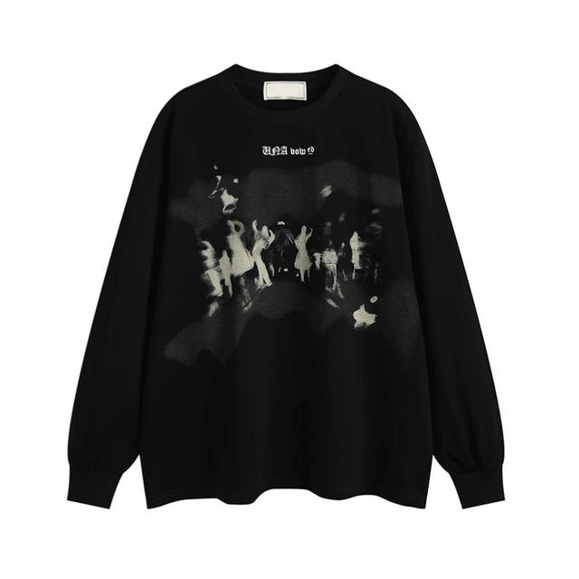 silhouette graphic long tee　シルエットグラフィックロングティー　J2165