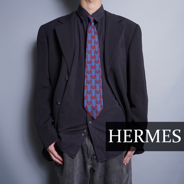 【新品】HERMES　Ｈモチーフネクタイ