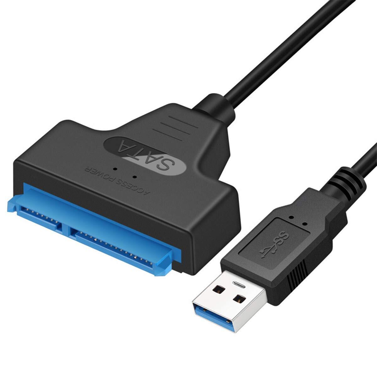【在庫処分】 SATA-USB 変換ケーブル 2.5インチ SSD/HDD用 SATAケーブル 5Gbps 高速 SATA3 コンバーター USB3.0 2TB SSD 外付け 変換 コネクタ ハードディスク ポータブル(3.5インチのHDDは対応しておりません)