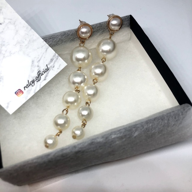 ドロップパールピアス