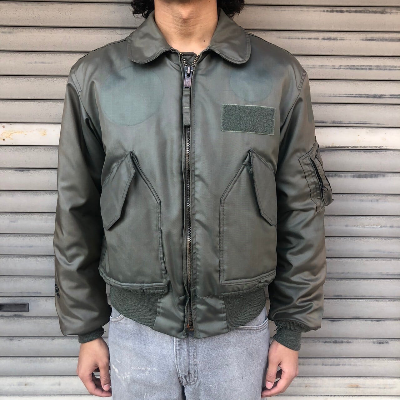 名作 80s 米軍実物 CWU-45P フライトジャケット ミリタリー USAF 