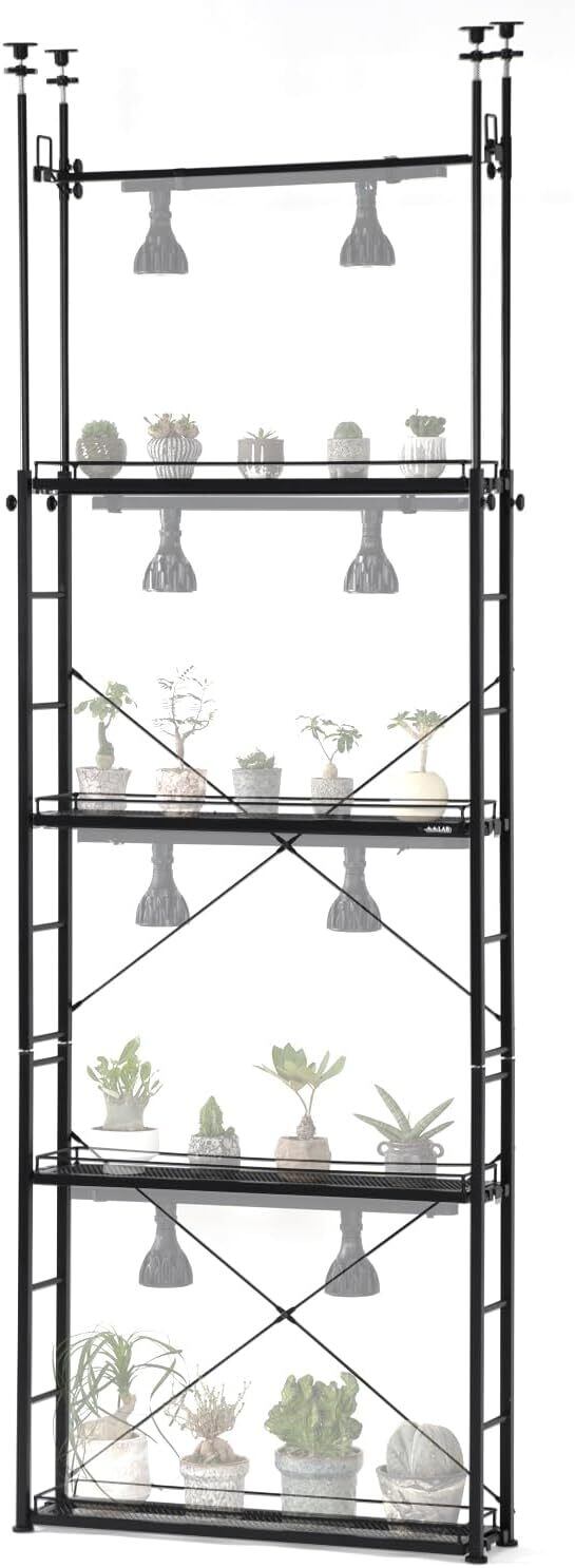 お値下げ交渉OK ビビラボ 植物ラック 3段 ブラック BIBILAB(ビビラボ) ビザールプランツラックスリム LPR-180-BK