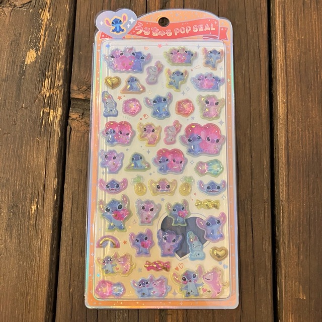 うるちゅるPOP SEAL　ディズニー　スティッチ　X18