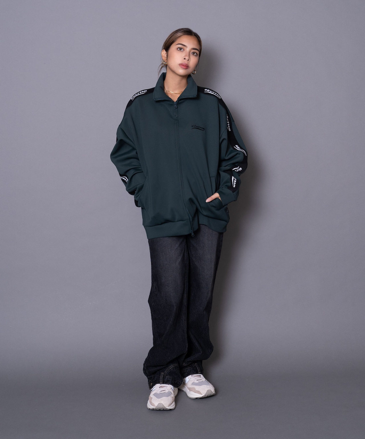 【#Re:room】LOGO SIDE LINE TRACK JACKET［REJ115］