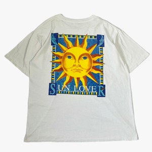 VINTAGE "SUNLOVER" T-shirt USA製  太陽と月 グラフィックプリントシャツ