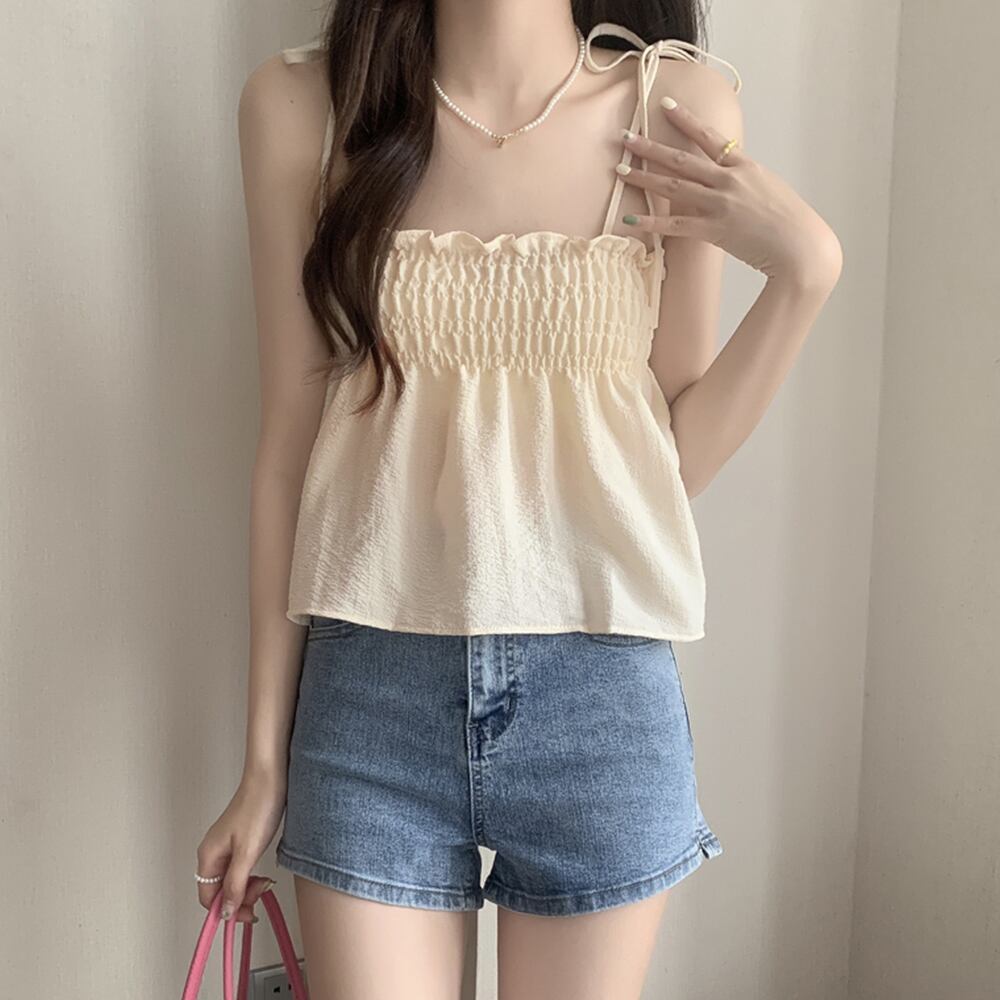 シャーリングフレアキャミソールレディース | 森のあらいぐま