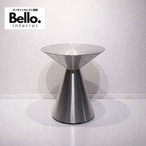 Bello select 輸入品 サイドテーブル ナイトテーブル ステンレス製 円形 テーブル モダン ラグジュアリー ホテルライク