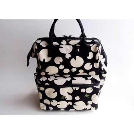 蛙帆布ワイヤーリュックバッグ　一布一会　ブラック 蛙帆布ワイヤーリュックバッグ 一布一会 ブラック | caeru