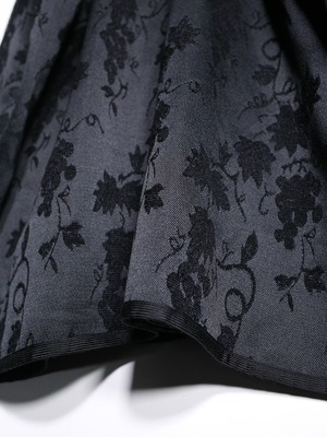 2way chenille paisley & flower pattern reversible jacket