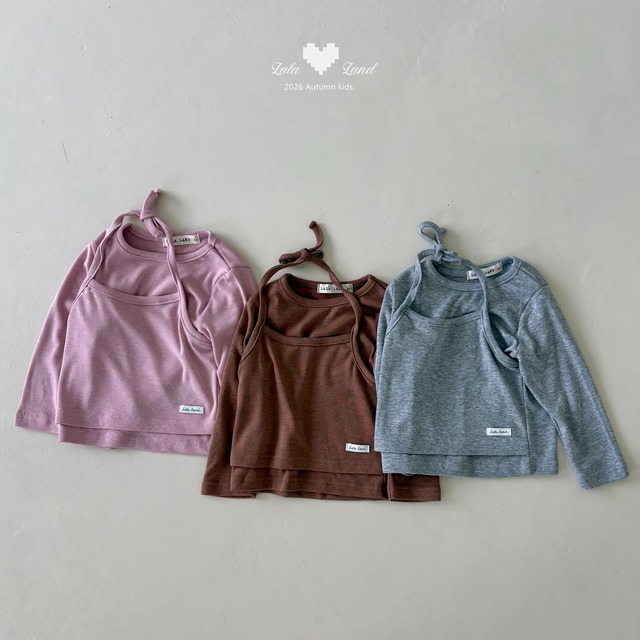 halter double tee【lalaland】※9月下旬〜10月上旬発送予定