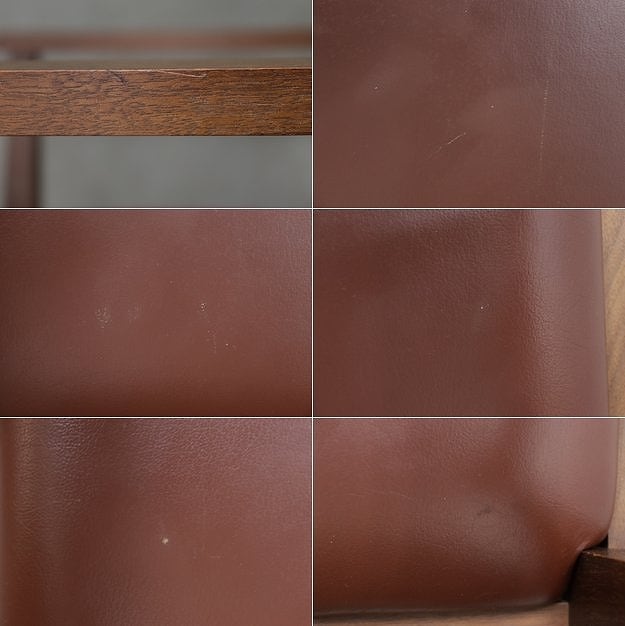 AREA エリア A-1-A 本革 ウォールナット アーム ダイニングチェア