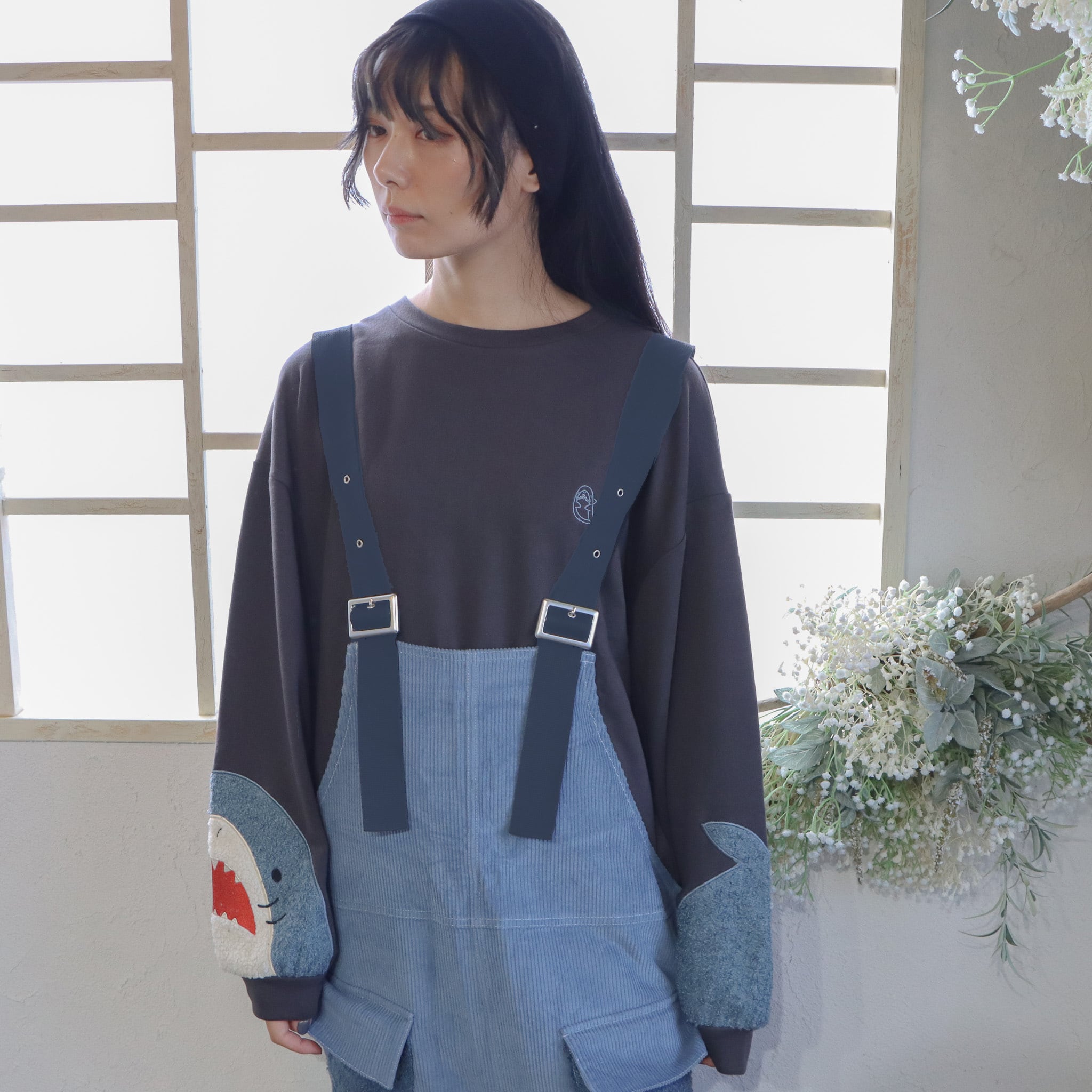 そっと繋がる。】服ごと自分を説明するコーデュロイ サメゆるだぼ