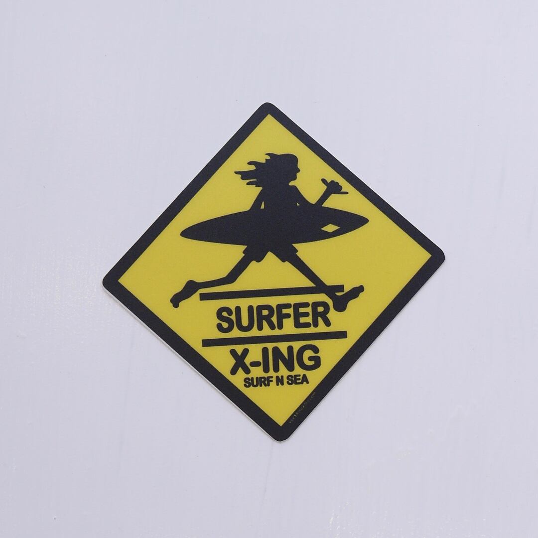☆ハワイ直輸入☆SURFER X-ING ステッカー＜サーフ・アンド・シー