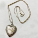 Vintage Heart Shaped For Mom Locket Pendant  Necklace