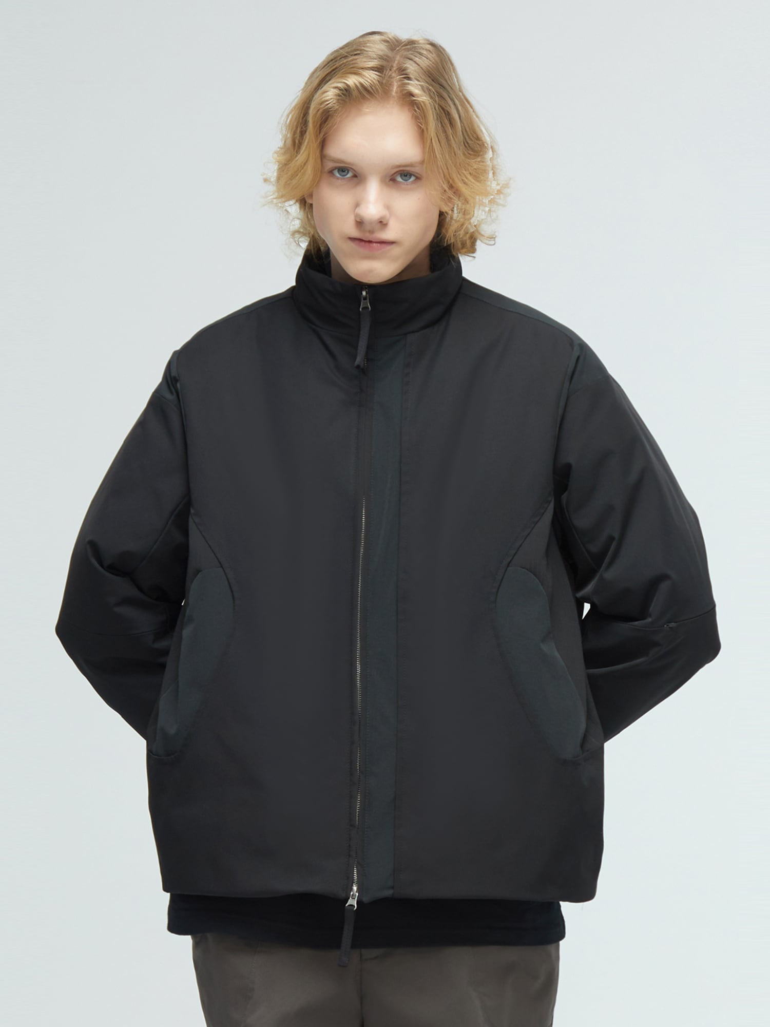 DECESOLO 23AW マルチカラースタンドカラーホワイトダックダウン