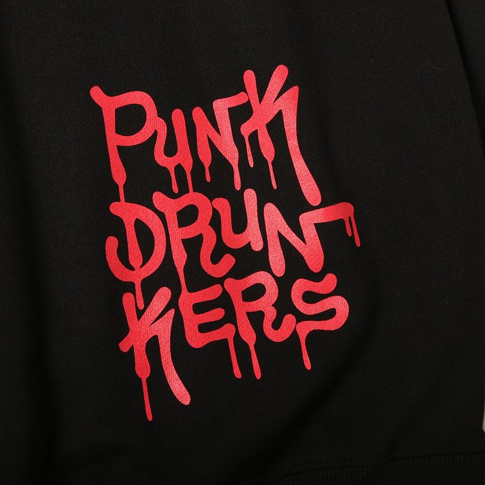 PUNK DRUNKERS】パンクドランカーズ/ あいつ双子パーカ （black