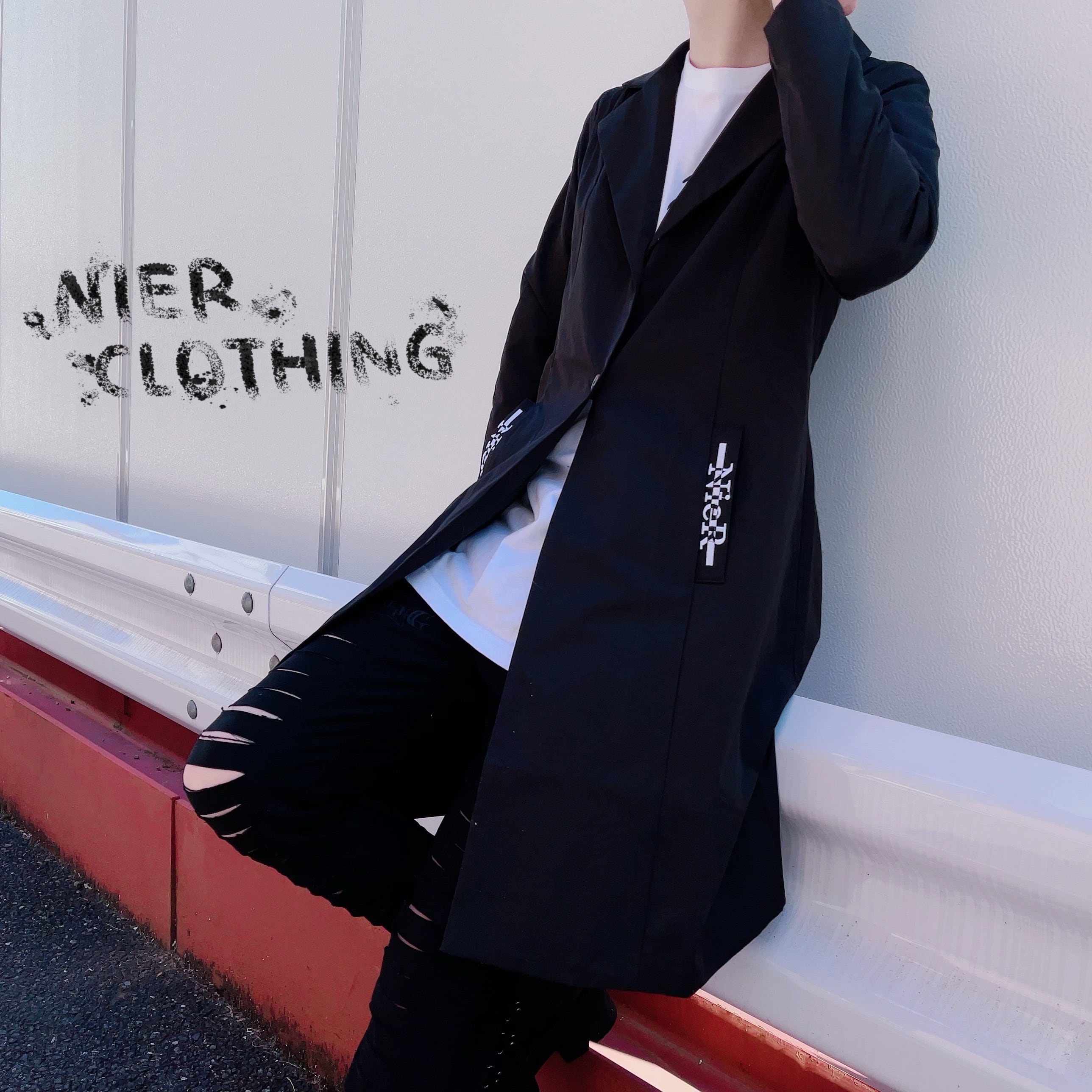 STYLISH BLACK LONG COAT | NIER CLOTHING powered by BASE NieR Clothing アウター