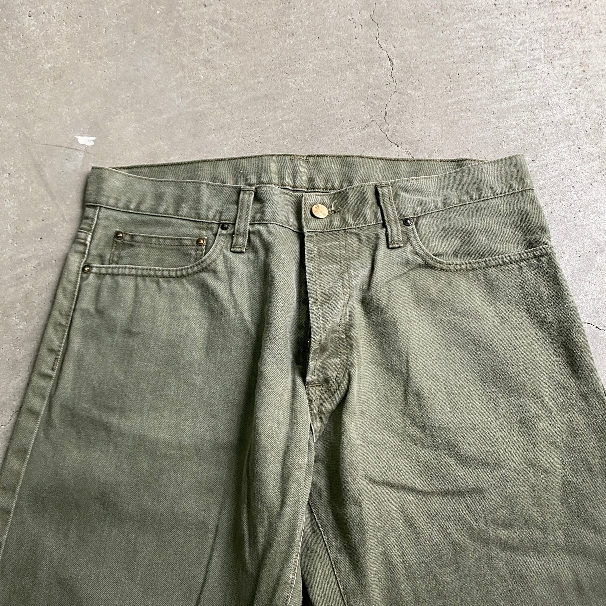 Carhartt カーハート ボタンフライ カラーデニムパンツ ワークパンツ