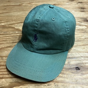 RALPH LAUREN PONY LOGO CAP GREEN 1990'S OLD