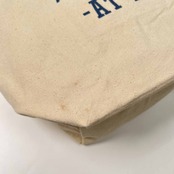VAN JAC ヴァンヂャケット プリント 幌布 キャンバス トートバッグ /鞄/持ち手ロープ/生成り