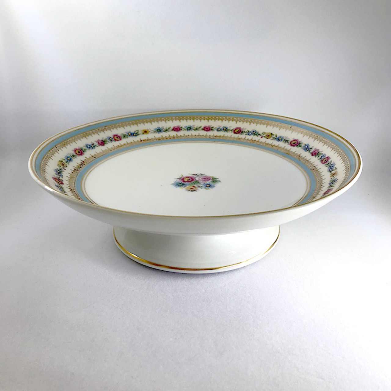 リモージュ Charles Ahremfeldt 小花ブーケのコンポティエ Limoges　コンポート 15TWf12