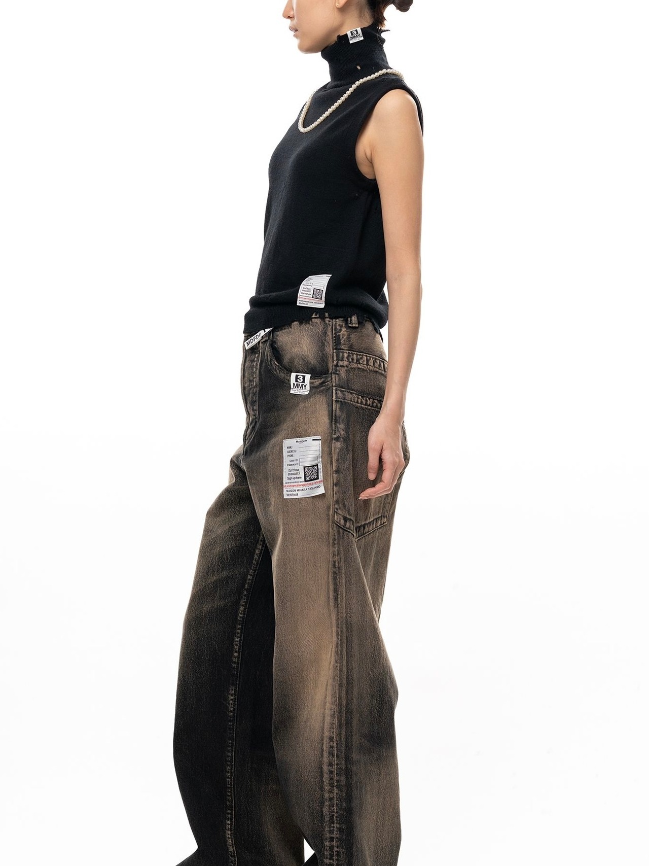 【26AW】Maison MIHARA YASUHIRO ミハラヤスヒロ / トップス / Pearl Distressed Sleeveless Knit Sweater - 5