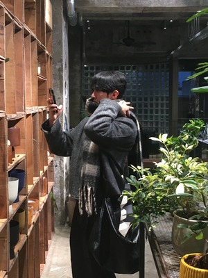 Premium Mohair Wool half coat(3color）