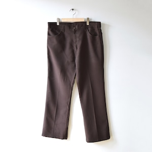 70S リーバイス 517 スタプレスト スラックス ブーツカット パンツ スタプレ LEVIS ヴィンテージ ブラウン 茶色 W38 @EZ0214