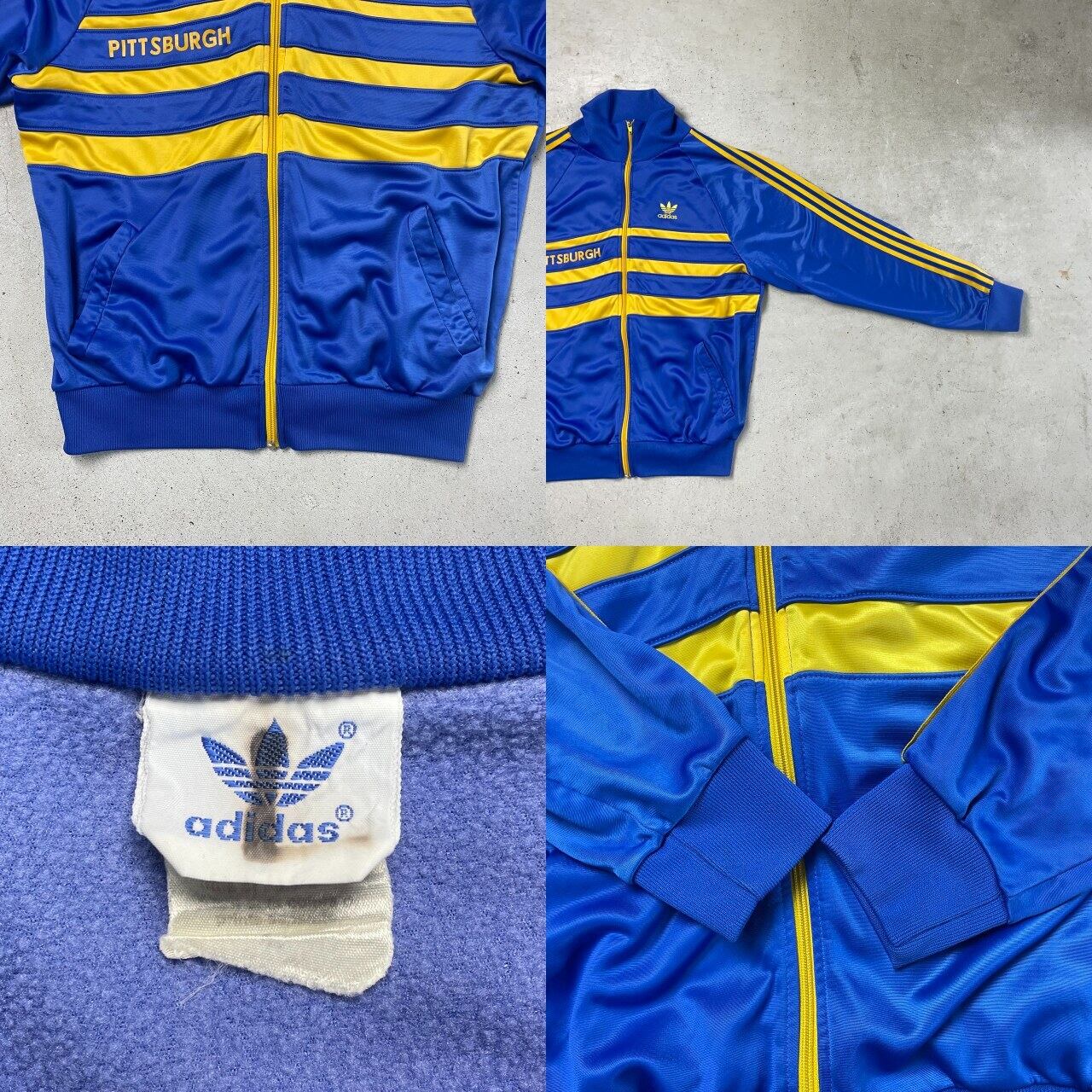 80年代 adidas アディダス トラックジャケット ジャージ カレッジ 