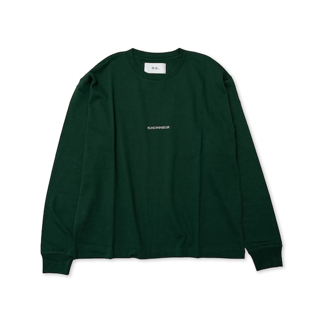 BASIC LOGO Crew Neck ロングT-SHIRT/GREEN-unisex-