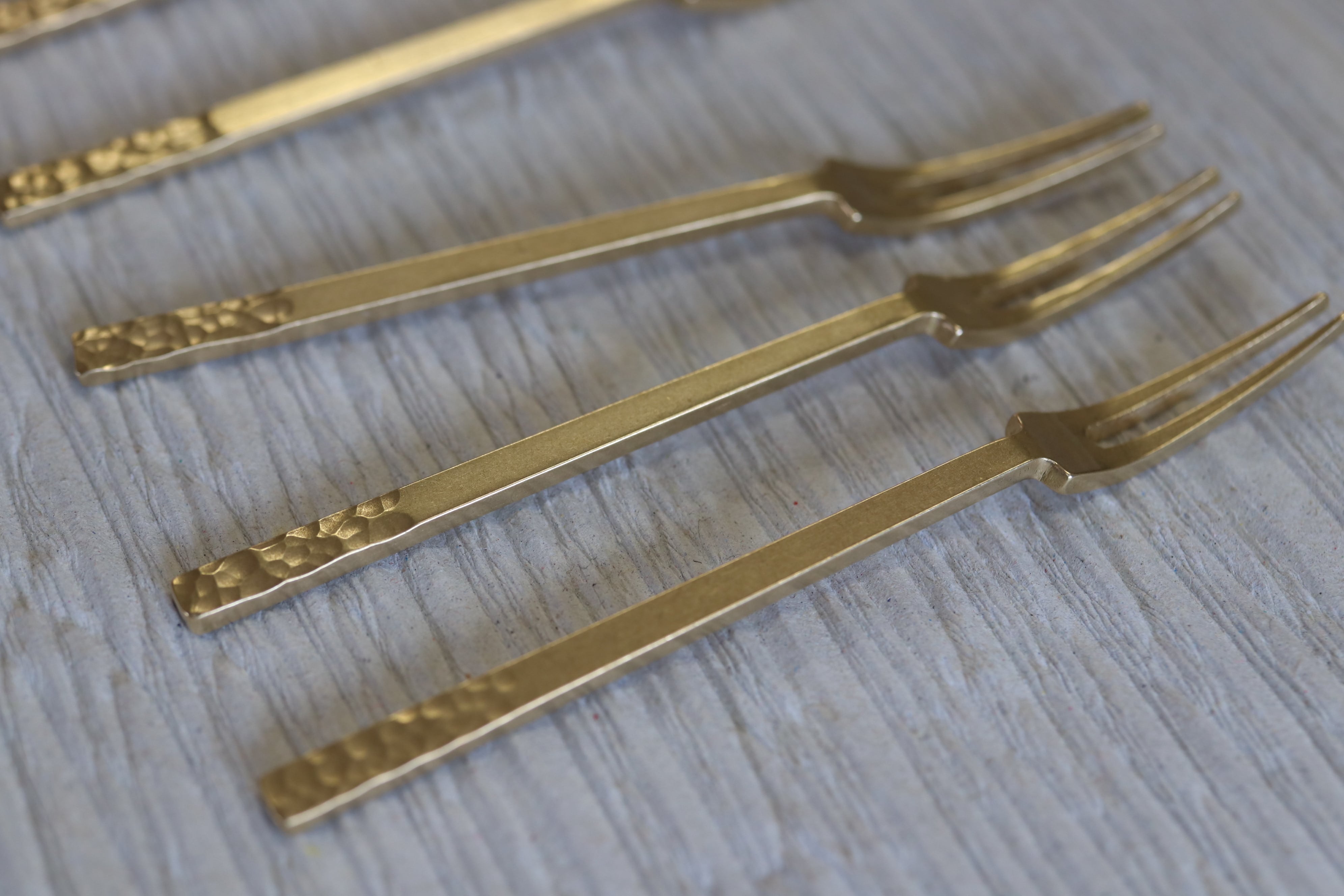 真鍮フォーク ツキサジ 5本セット | K&D MARKET.