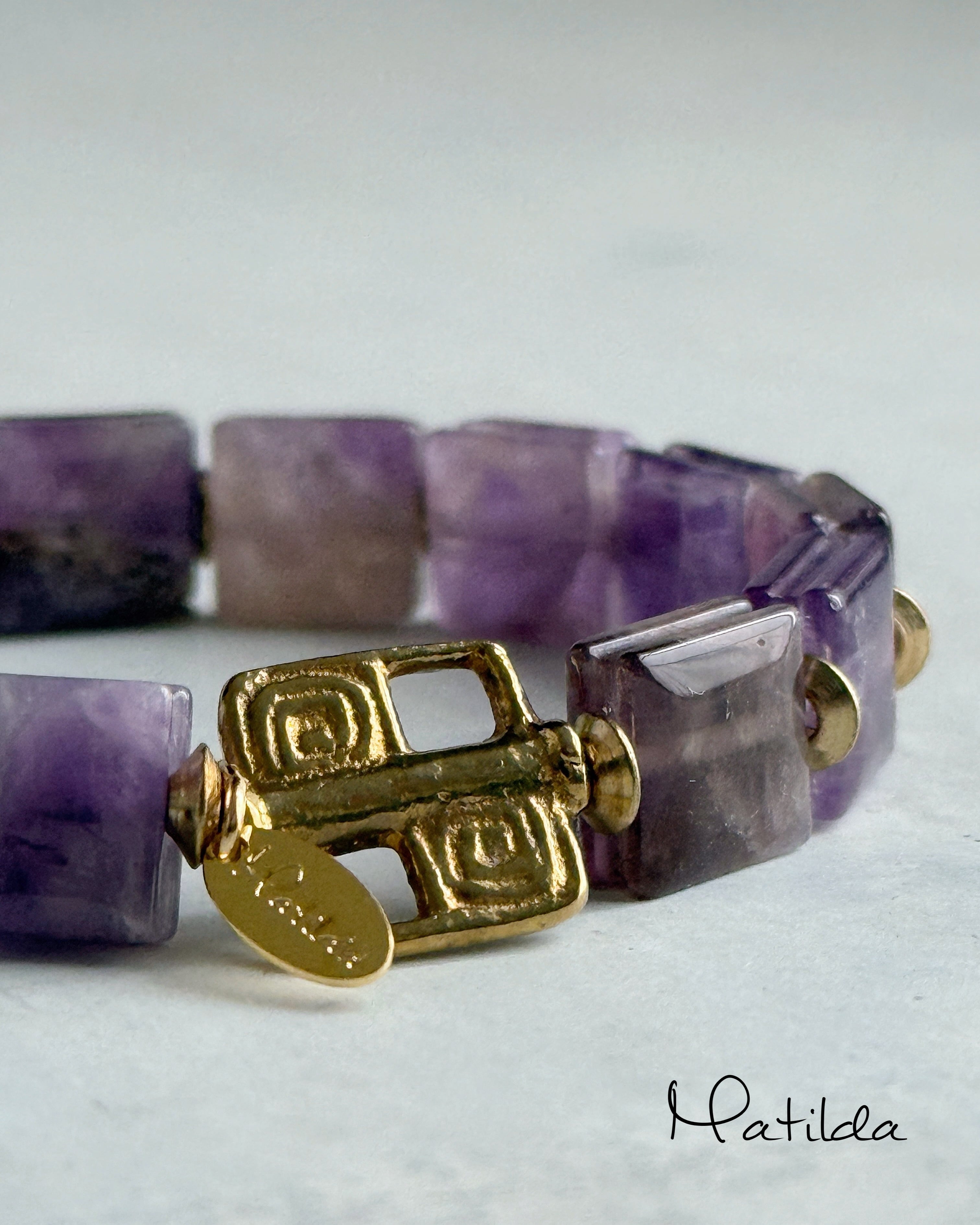 tumble bracelet(アメジスト)