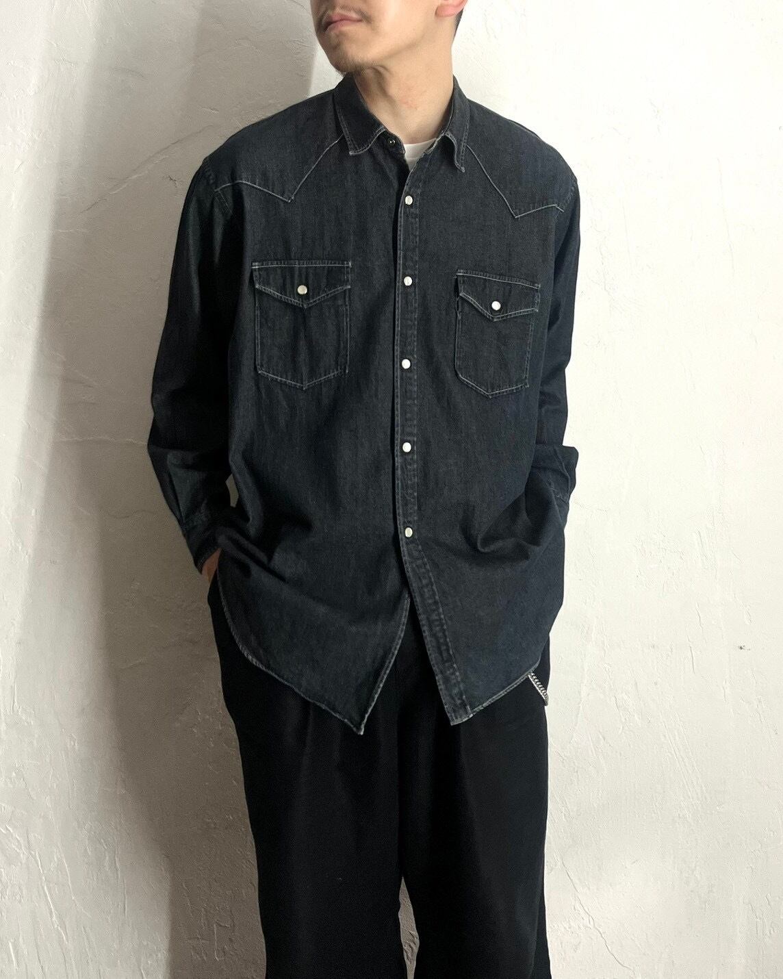~90s COMME des GARCONS HOMME Denim Western Shirt