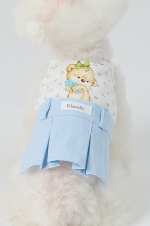 予約販売 Picnic Denim Two-in-One 韓国犬服