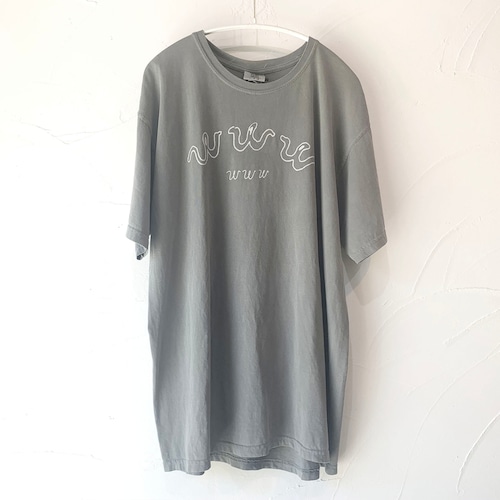 鮭あきお www Tシャツ グレー