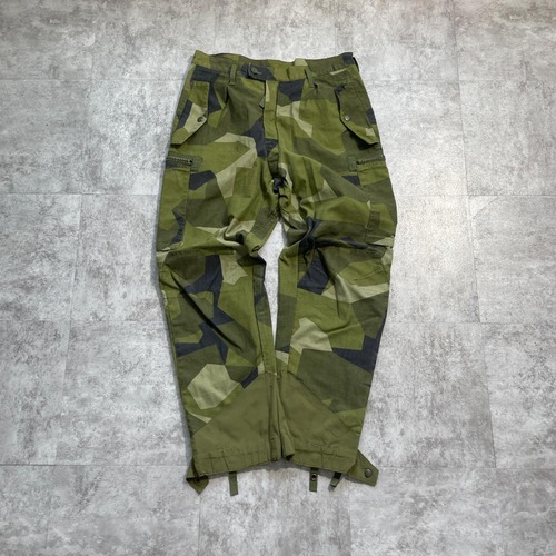 00s スウェーデン軍 実物 M90 スカンジナビア迷彩 フィールドパンツ 170 / 75 w32