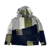【hoodie23】 Remake Hoodie black × Gray military