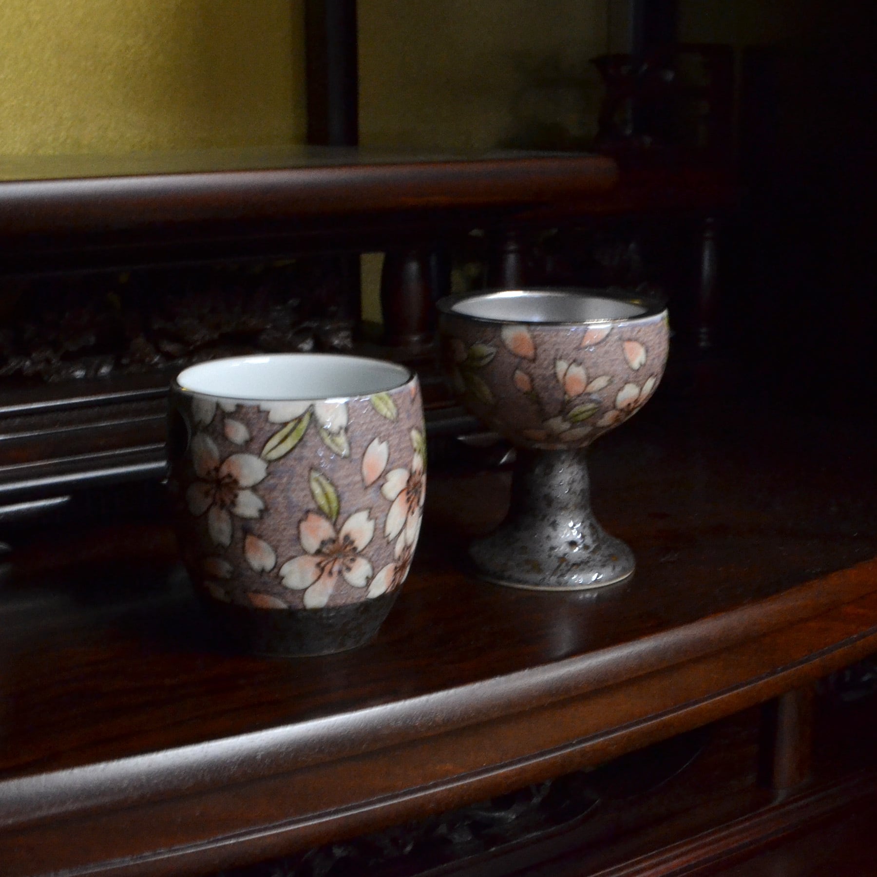 仏飯器 湯呑 有田焼 セット 桜ろまん 仏器 茶湯器 ご飯 お茶 お水 仏壇