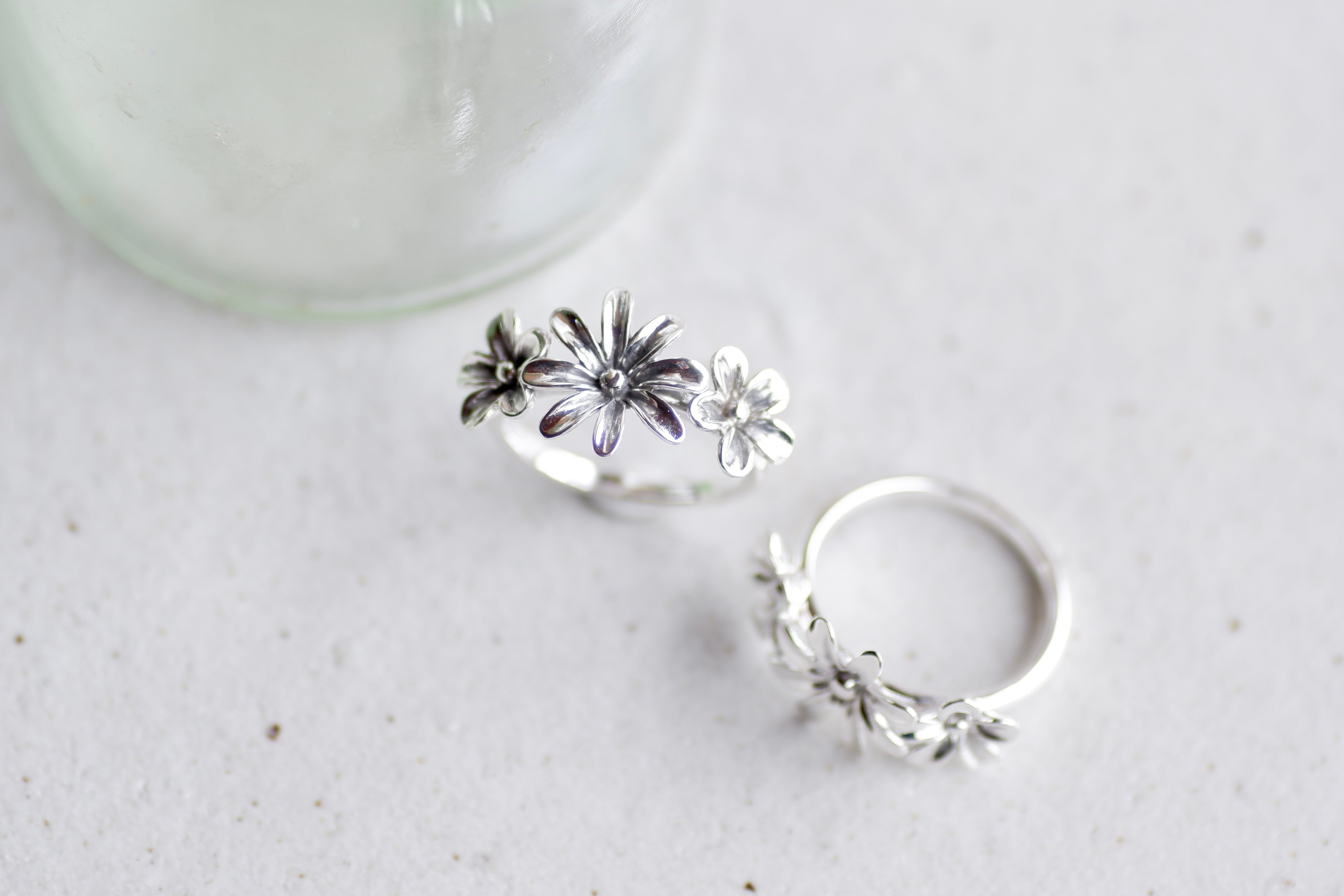 【ORDER】nica ring vol.3 #9〜15 SV925 / 二花リング