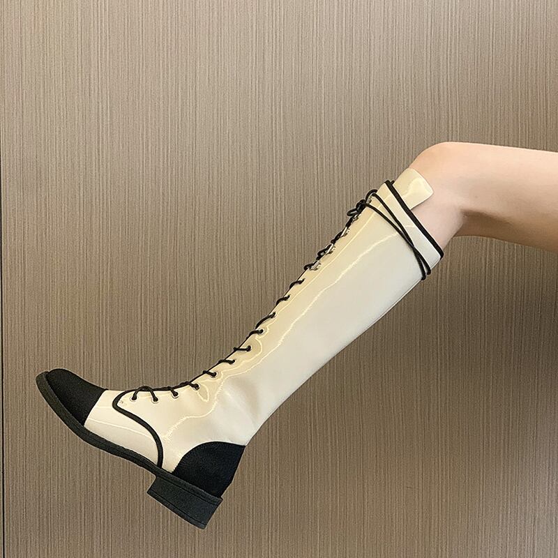 ブーツオータムスタイルスタンダード レトロ 靴 シューズ 秋物 フェイクシューズ19841659753