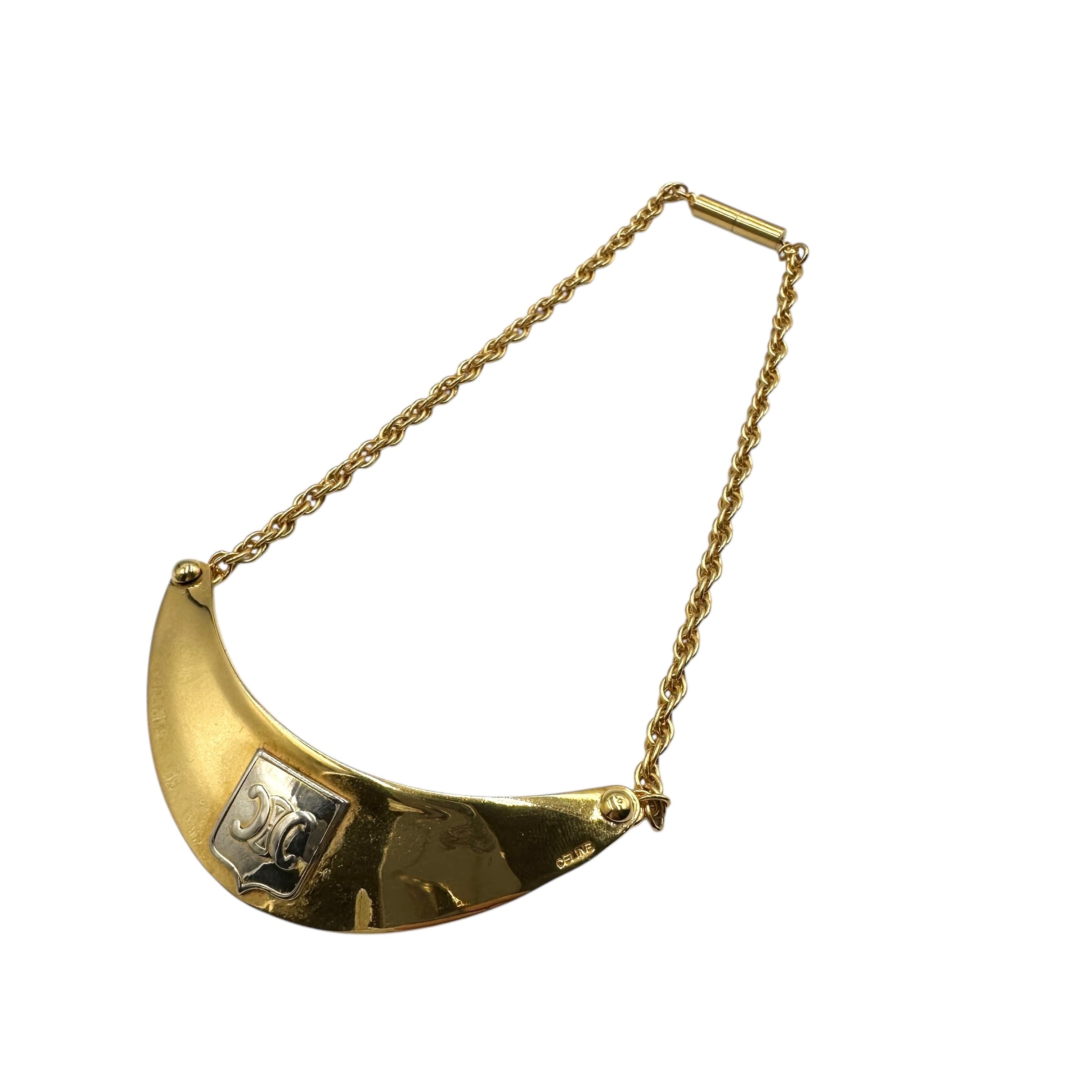 CELINE　セリーヌ　チョーカー　ネックレス　ペンダントトップ2つ CELINE セリーヌ チョーカー ネックレス 17204-202501 | rean