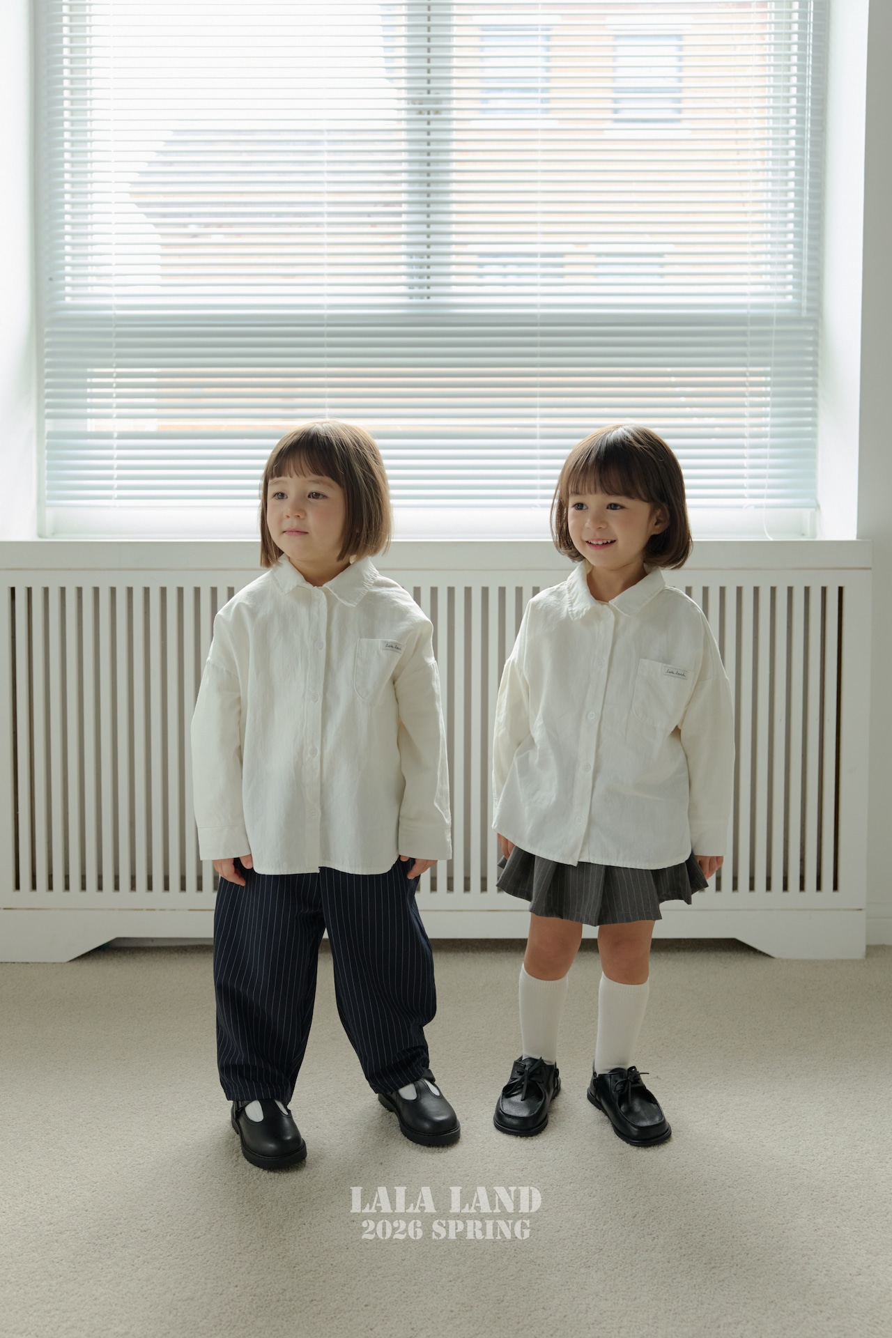 LALALAND 26/SS (Kids)Seamed pleated skirt