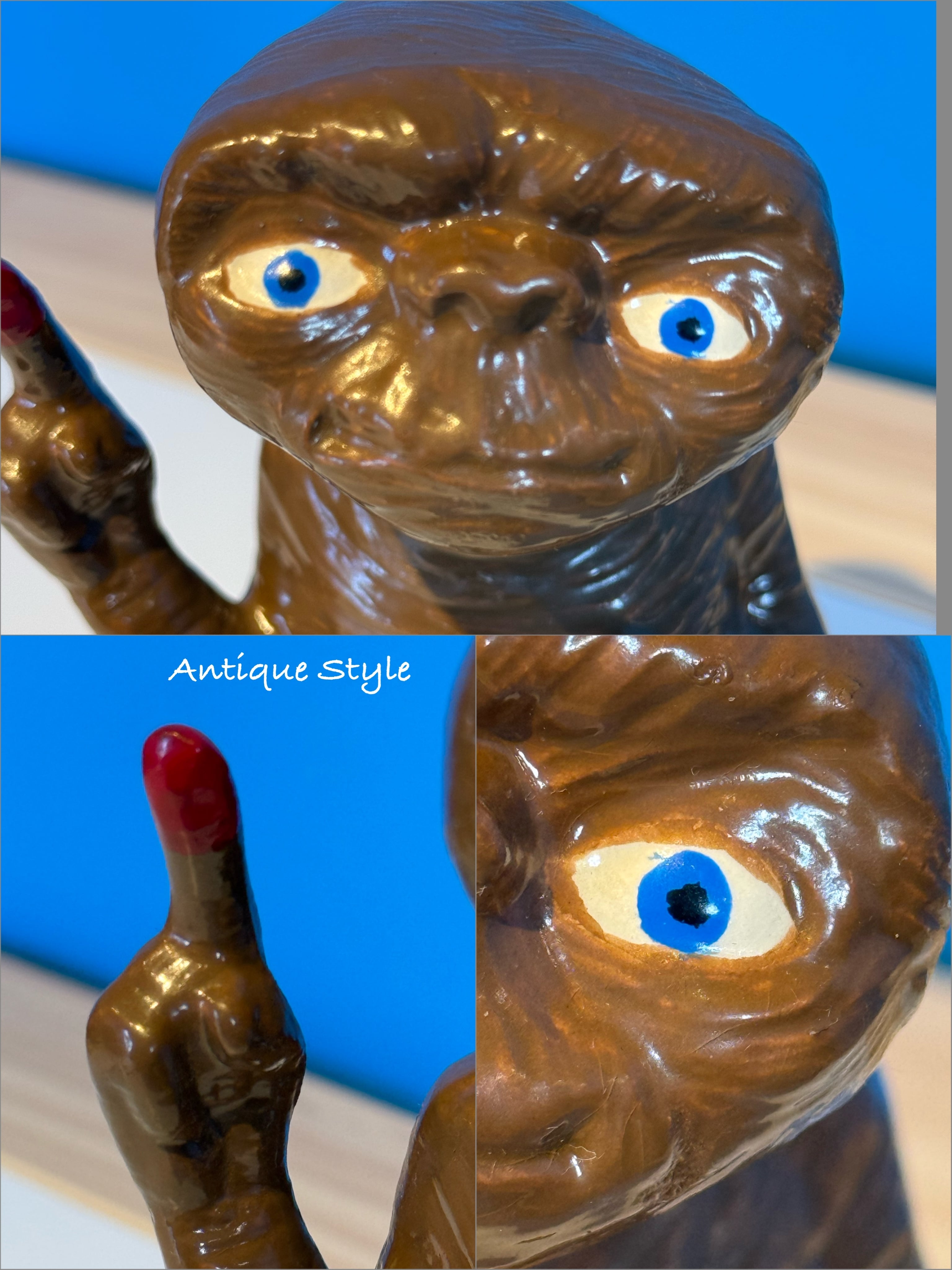 レアE.T フィギュア　灰皿　デッドストック品 E.T. 陶器製 フィギュア イーティー USA ヴィンテージ 【M-003u-010