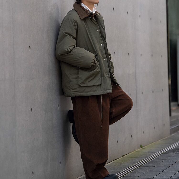 ★AMERICAN RETRO CORDUROY LAPEL COTTON JACKET　　　A0890