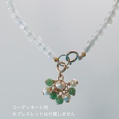 今季一押し！ マスカットのような翡翠チャーム！ K10 grapes G ペンダントトップ A貨翡翠 jd_pt1209