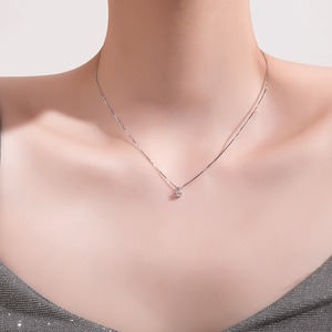 スモールストーンチェーンネックレス U0371